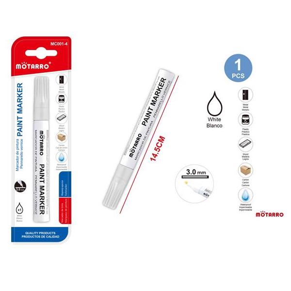 MOTARRO Paint Marker White / Mollies New Zealand