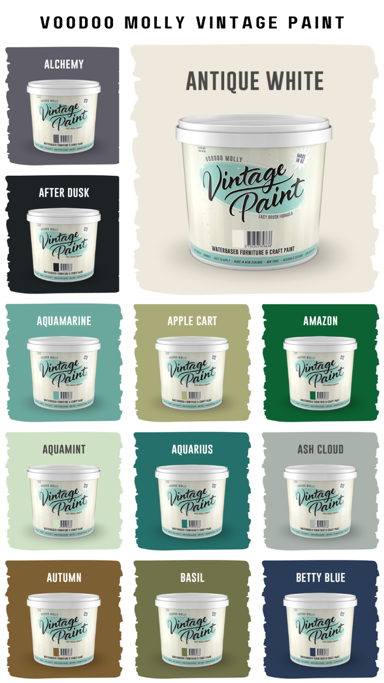 Vintage Paint Colour Chart / Mollies New Zealand