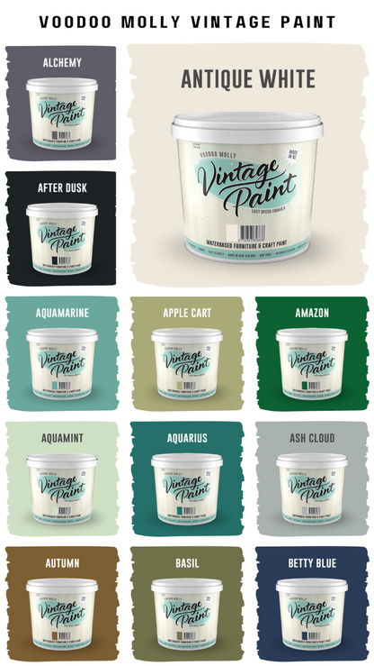 Vintage Paint Colour Chart / Mollies New Zealand