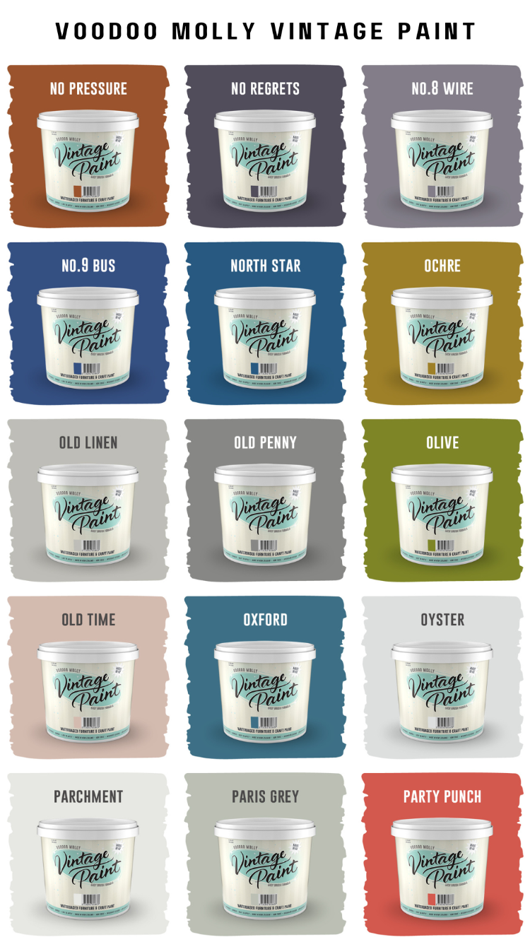 Vintage Paint Colour Chart / Mollies New Zealand