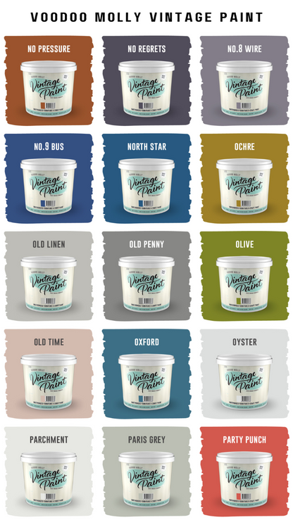 Vintage Paint Colour Chart / Mollies New Zealand