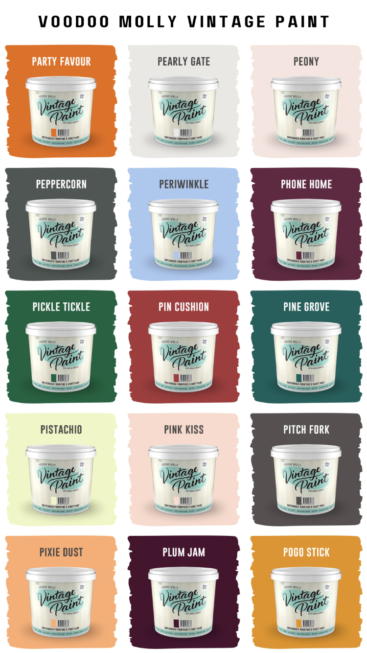 Vintage Paint Colour Chart / Mollies New Zealand