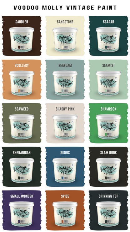 Vintage Paint Colour Chart / Mollies New Zealand