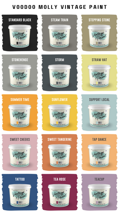 Vintage Paint Colour Chart / Mollies New Zealand