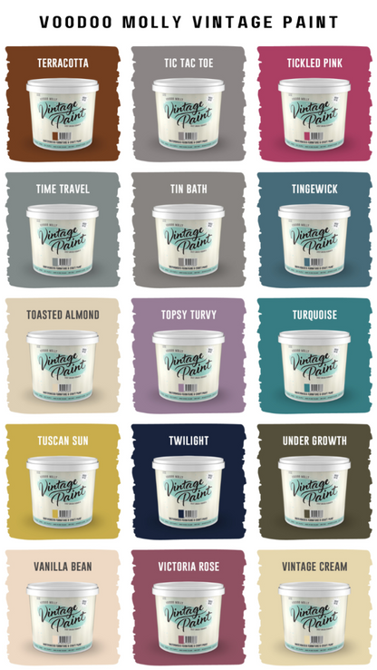 Vintage Paint Colour Chart / Mollies New Zealand