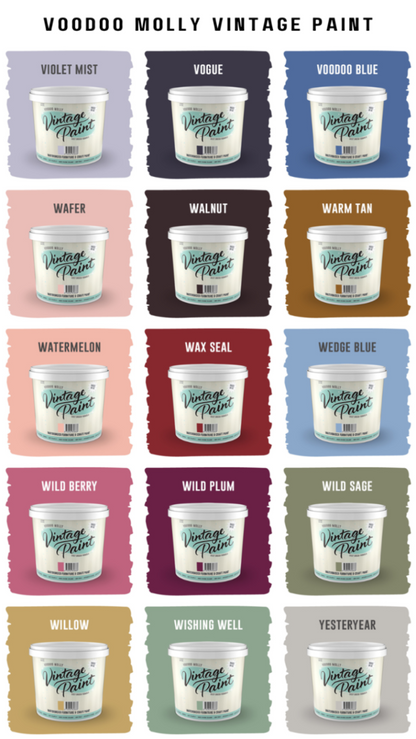 Vintage Paint Colour Chart / Mollies New Zealand