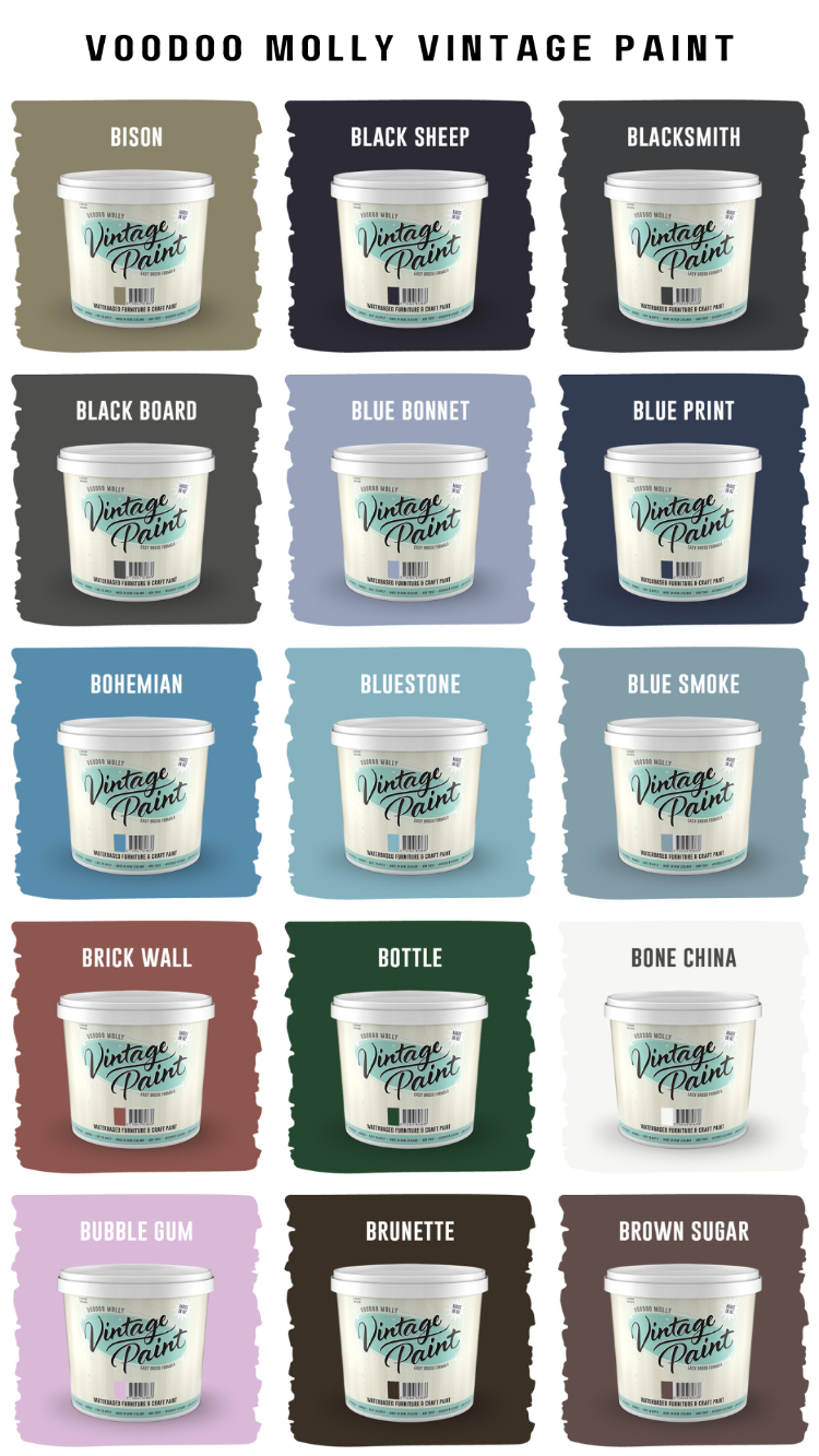 Vintage Paint Colour Chart / Mollies New Zealand