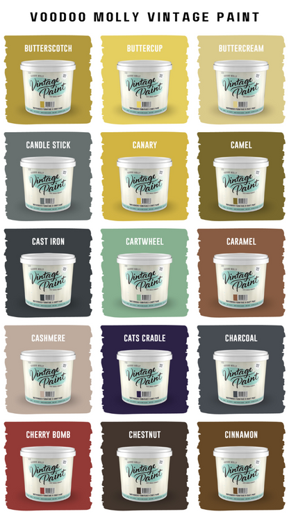 Vintage Paint Colour Chart / Mollies New Zealand