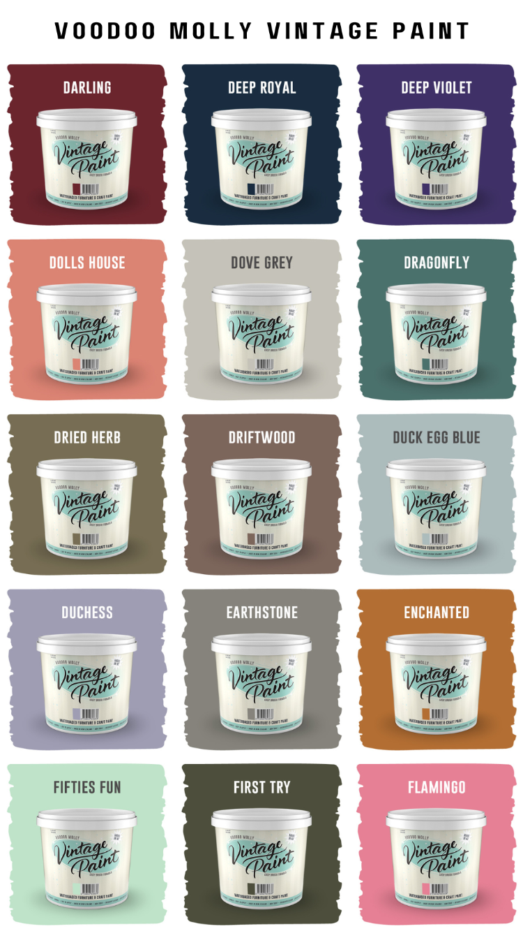 Vintage Paint Colour Chart / Mollies New Zealand