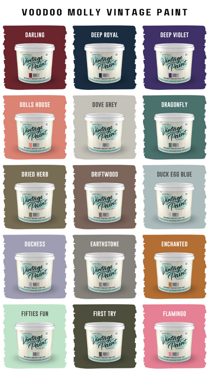 Vintage Paint Colour Chart / Mollies New Zealand