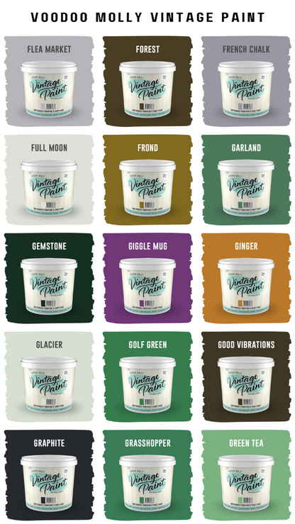 Vintage Paint Colour Chart / Mollies New Zealand