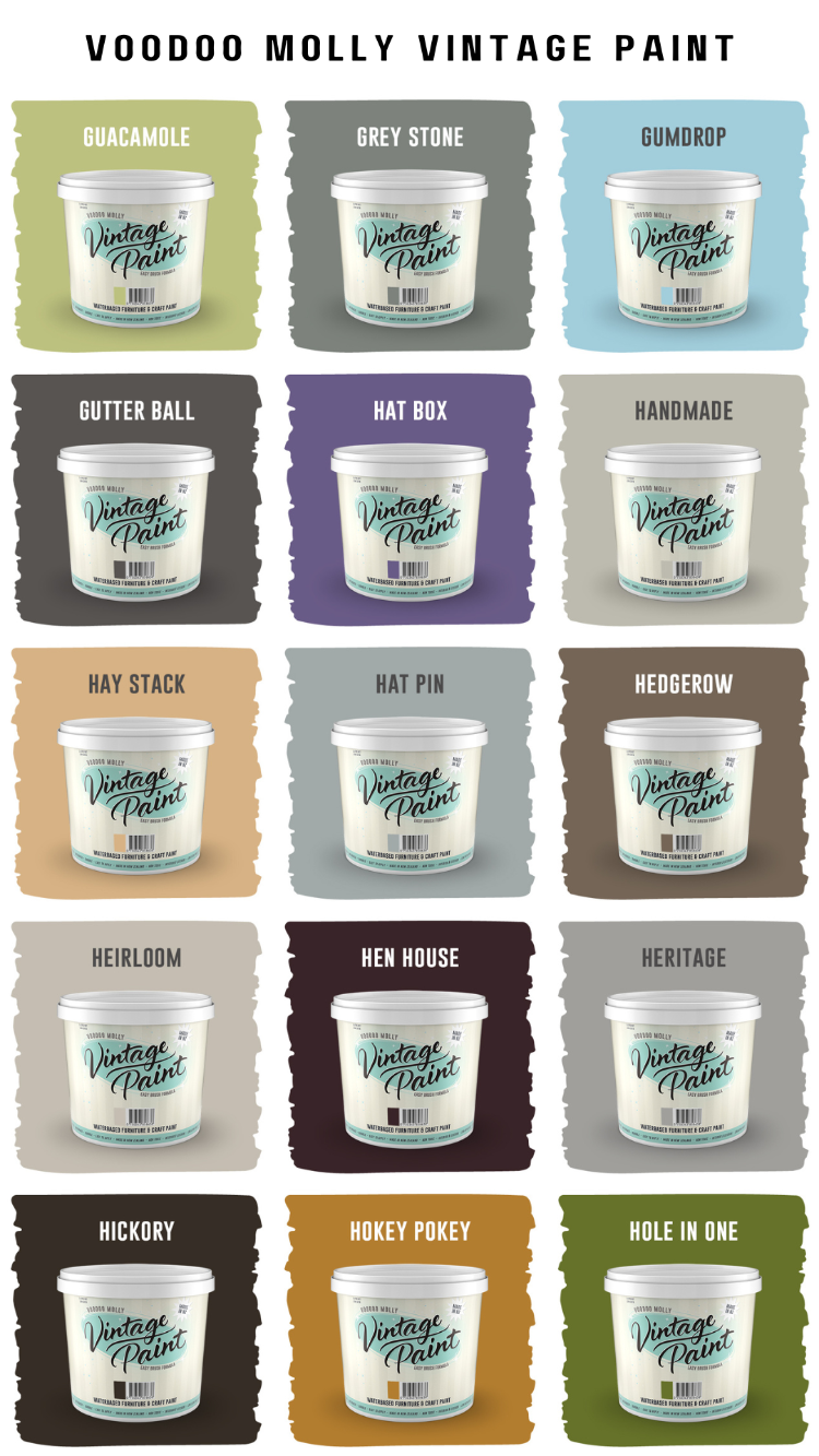 Vintage Paint Colour Chart / Mollies New Zealand