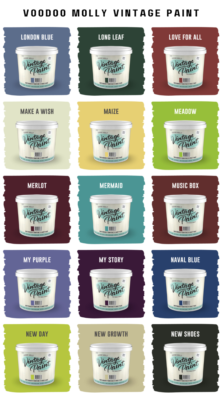 Vintage Paint Colour Chart / Mollies New Zealand