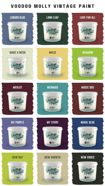 Vintage Paint Colour Chart / Mollies New Zealand