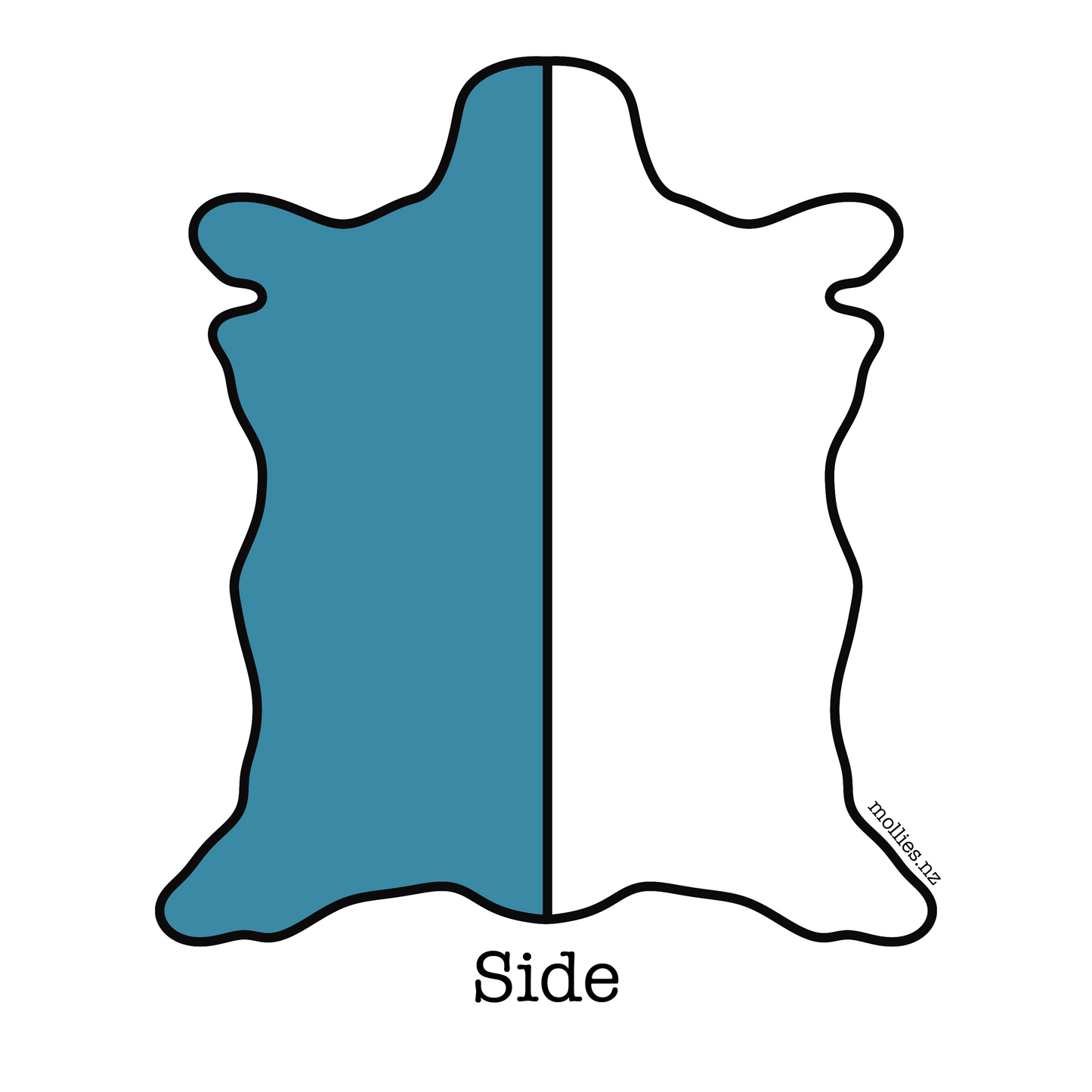 LEATHER Chrome Tanned Marcello Glazed Crazy Horse / Side / Mollies New Zealand