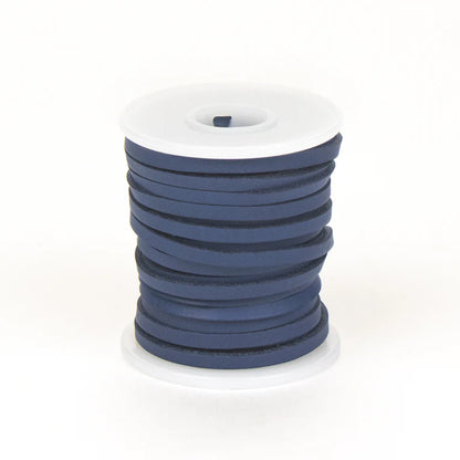 MAKERAID Veg Tan Leather Lacing 4mm 10.9m Navy Blue / Mollies New Zealand