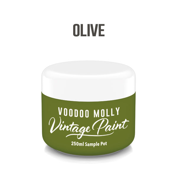 Vintage Paint Olive (ER) 250ml / Mollies New Zealand