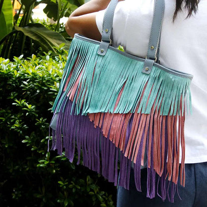 IVAN PATTERN Fringed Bag / Mollies New Zealand