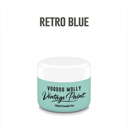 Vintage Paint Retro Blue