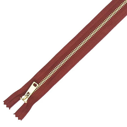 MOLLIES New Zealand / IVAN Brass #3 Zippers Red