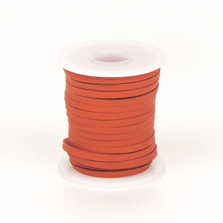 MAKERAID Veg Tan Leather Lacing 4mm 10.9m Red / Mollies New Zealand