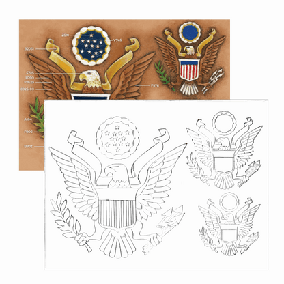 MAKERAID Embossed Pattern Eagle Seal / Mollies New Zealand