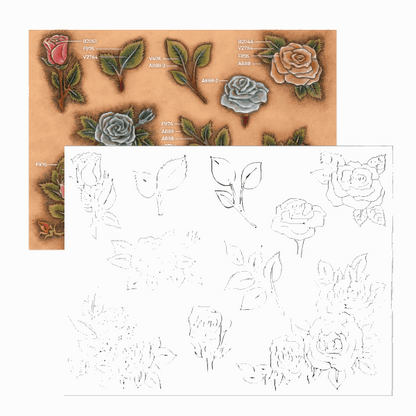 MOLLIES New Zealand / MAKERAID Embossed Pattern Floral Corners #1
