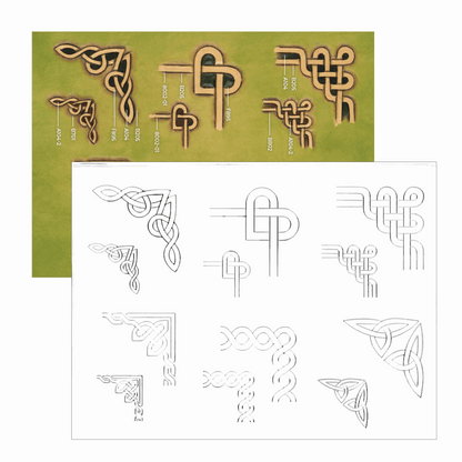 MAKERAID Embossed Pattern Celtic Corners / Mollies New Zealand