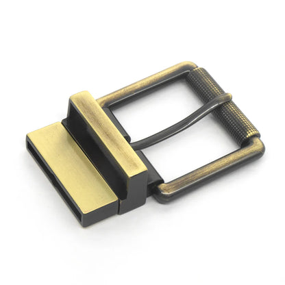 IVAN Reversible End Bar Buckle Brushed Antique Brass 38mm (1-1 2") / Mollies New Zealand