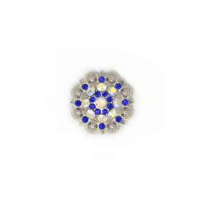 IVAN Rhinestone Concho Blue 36mm (1-3 8") / Mollies New Zealand
