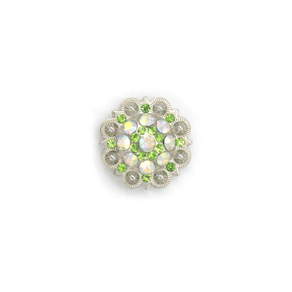IVAN Rhinestone Concho Green 36mm (1-3 8") / Mollies New Zealand