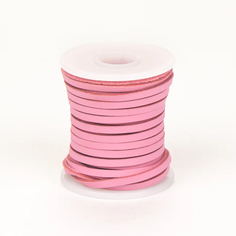 MAKERAID Veg Tan Leather Lacing 4mm 10.9m Rose / Mollies New Zealand