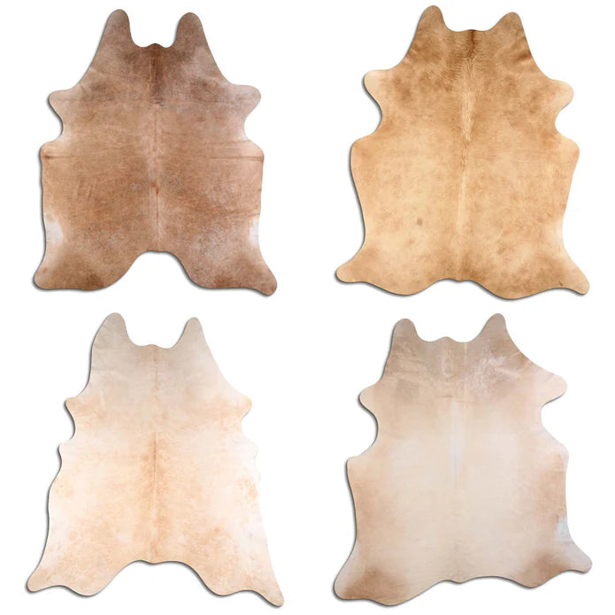 SKIN Hair On Cowhide Beige 4-5oz / Mollies New Zealand