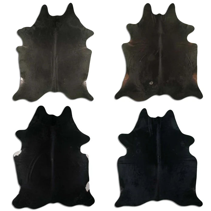 SKIN Hair On Cowhide Black 4-5oz / Mollies New Zealand
