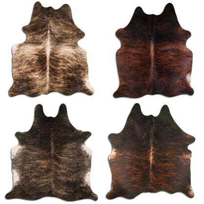 SKIN Hair On Cowhide Dark Brindle 4-5oz / Mollies New Zealand