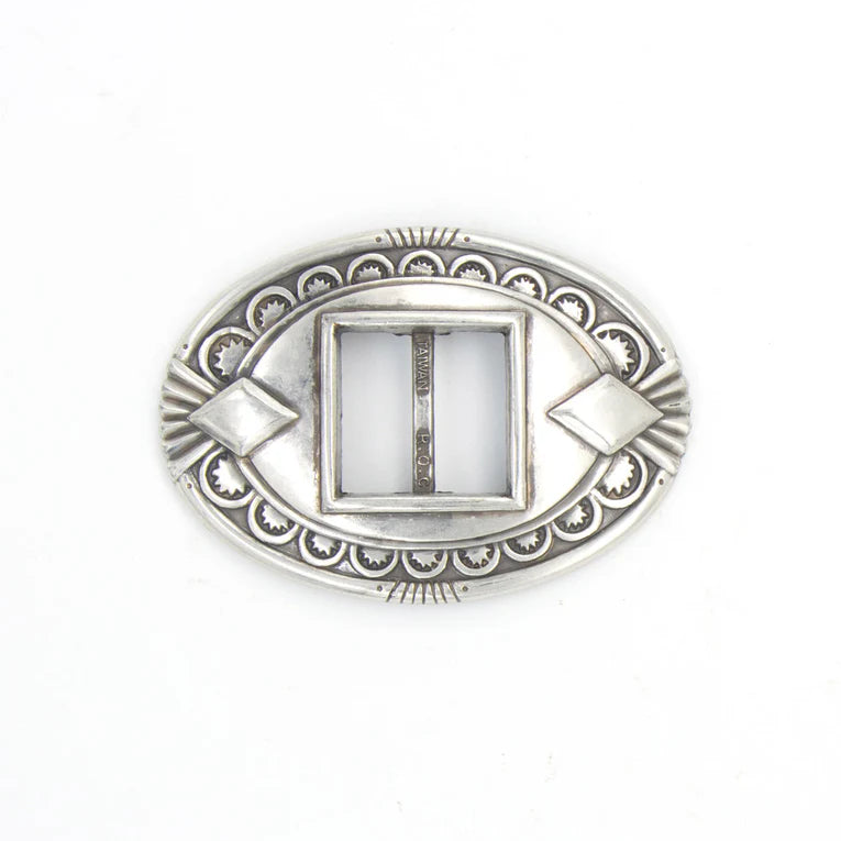 IVAN Sandoval Oval Concho Antique Silver 25mm (1") / Mollies New Zealand