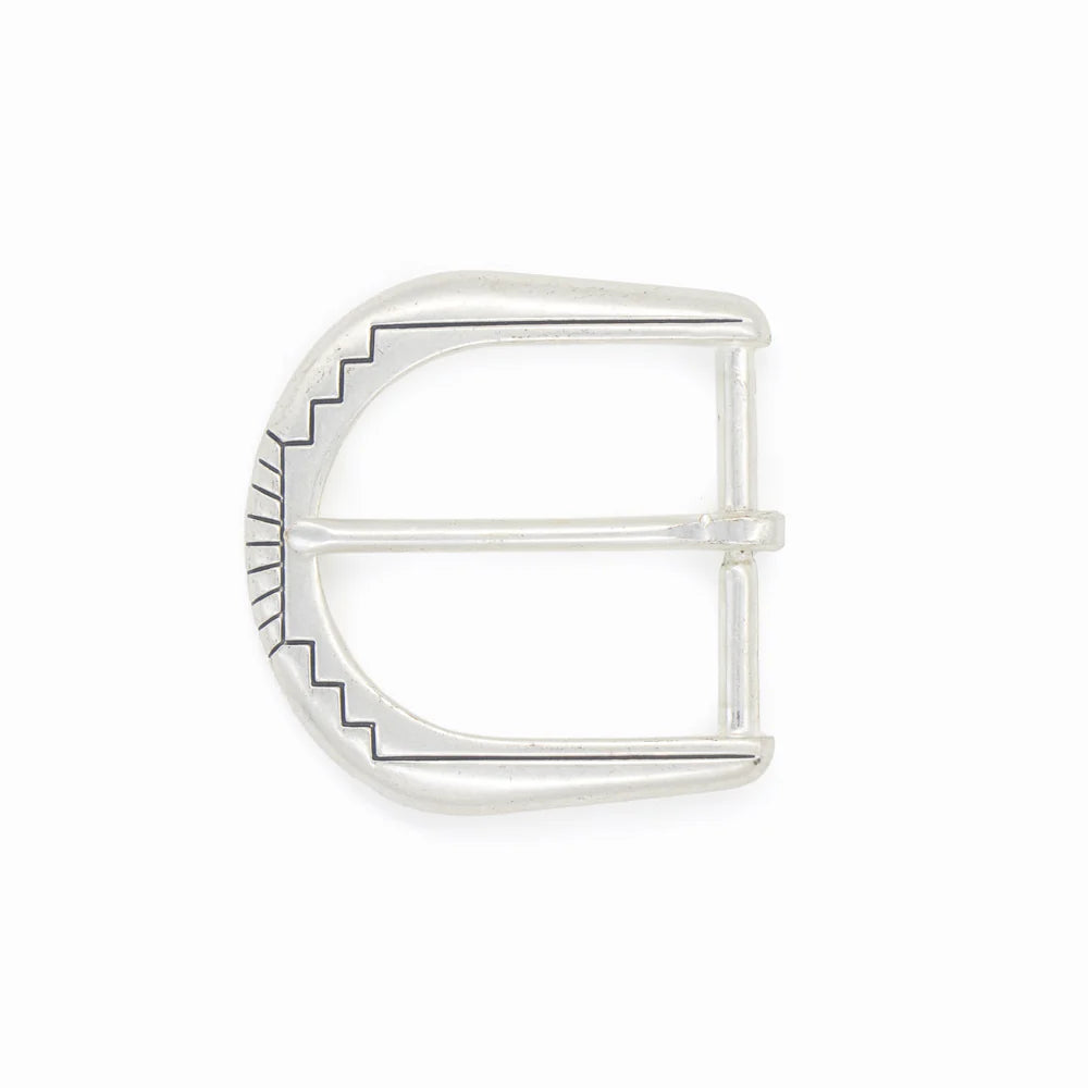 IVAN Santa Fe End Bar Buckle Matt Silver 38mm (1-1 2") / Mollies New Zealand