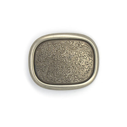 IVAN Sheridan Oval Raised Edge Buckle Blank Antique Nickel 38mm (1-1 2") / Mollies New Zealand