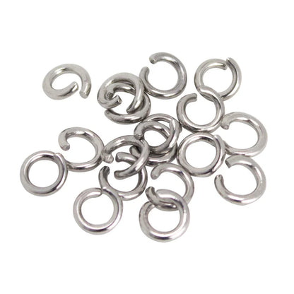 IVAN Stainless Jump Ring Stainless Steel 5mm (3 16") 10 Pack / Mollies New Zealand