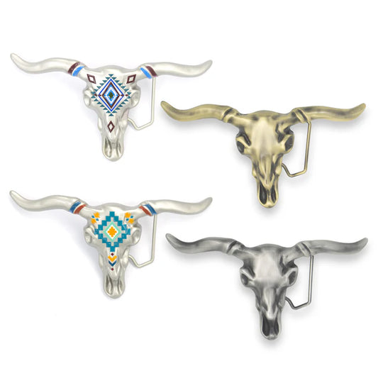 IVAN Steer Skull Trophy Buckle / Mollies New Zealand