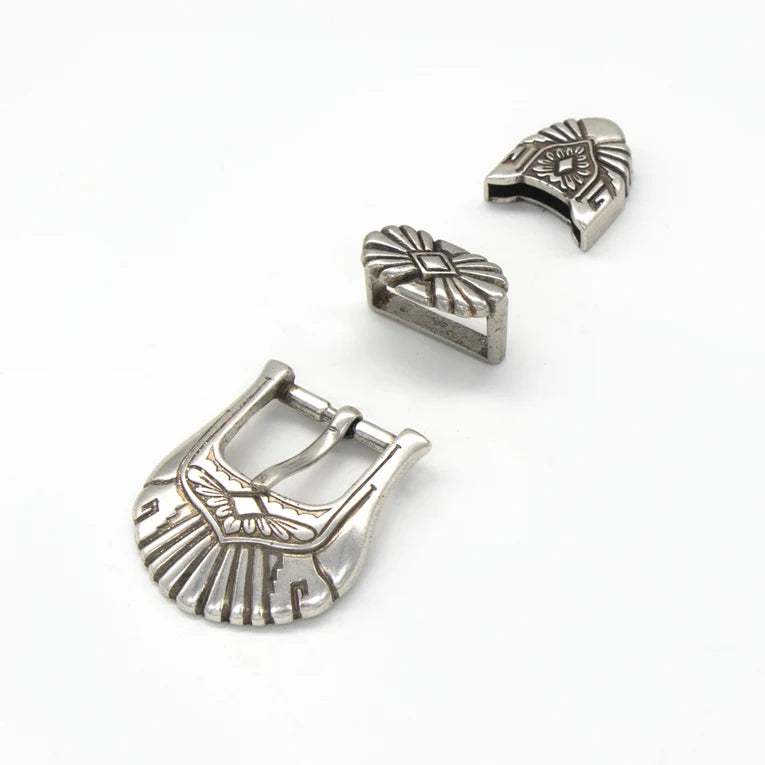 IVAN Titan Buckle Set Antique Silver 25mm (1") / Mollies New Zealand