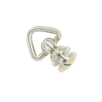 IVAN Solid Brass Swivel Loops Triangle Nickel Place Each / Mollies New Zealand