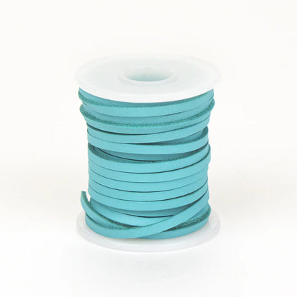 MAKERAID Veg Tan Leather Lacing 4mm 10.9m Turquoise / Mollies New Zealand