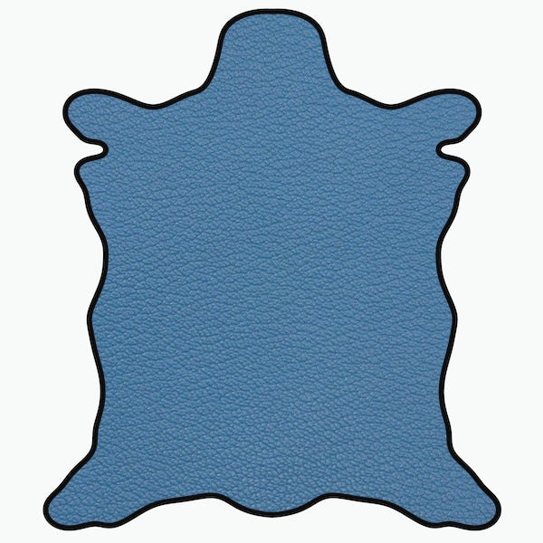 LEATHER Veg Tanned Premium Goat Skin / Hide Turquoise 2-3oz / Mollies New Zealand