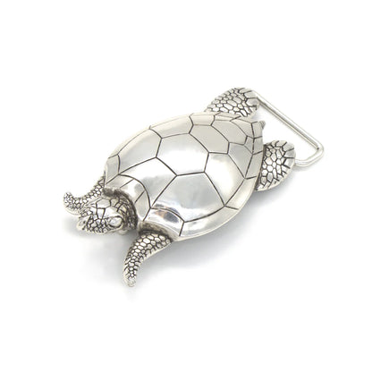 IVAN Sea Turtle Trophy Buckle Antique Silver 40mm (1-1 2") / Mollies New Zealand