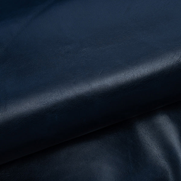 LEATHER Veg Tanned Aniline Kangaroo / Hide 2-3oz Navy / Mollies New Zealand