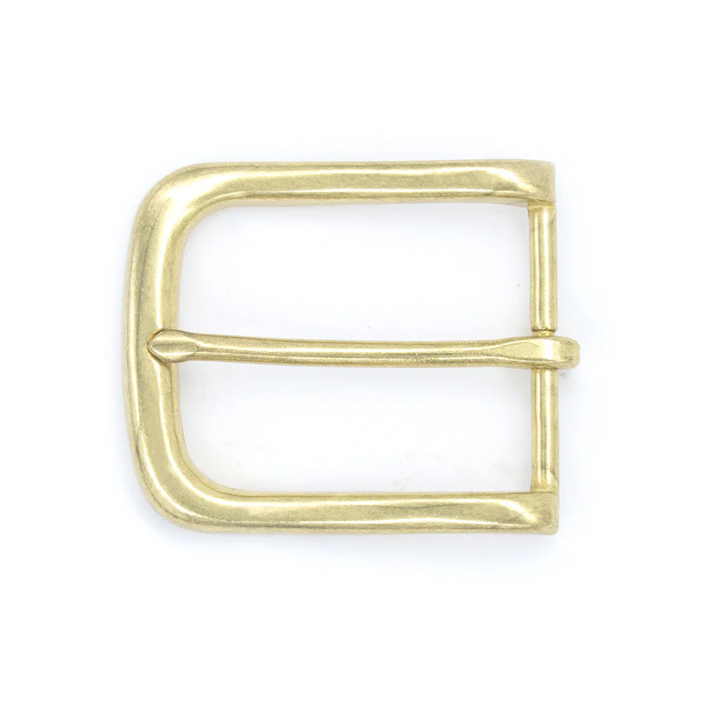 IVAN Wave End Bar Buckle Brass Plate 40mm (1-1 2") / Mollies New Zealand