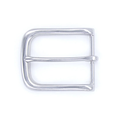 IVAN Wave End Bar Buckle Nickel Plate 40mm (1-1 2") / Mollies New Zealand