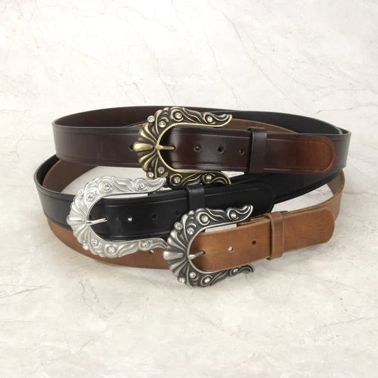 IVAN Western Crystal End Bar Buckle / Mollies New Zealand