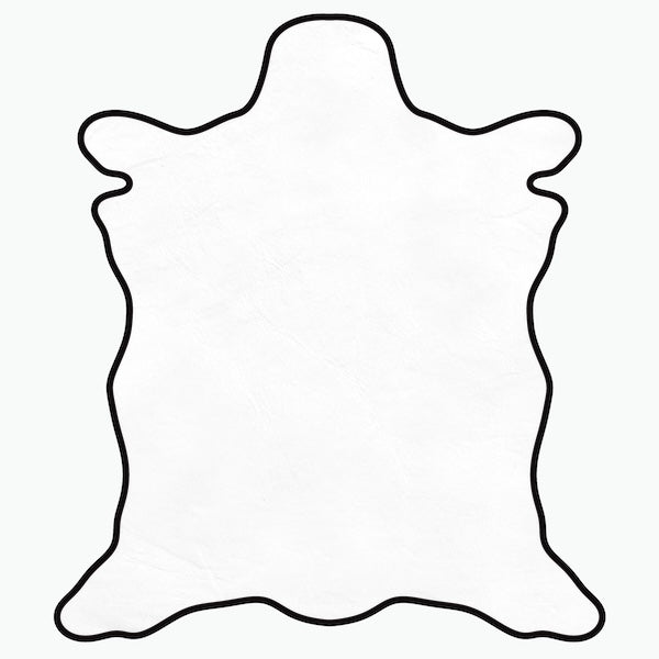 LEATHER Chrome Tanned Calfskin Hide 1oz White / Mollies New Zealand